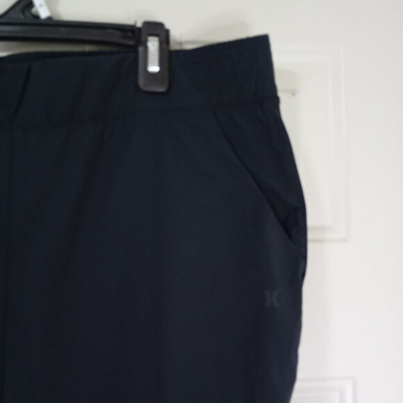 Hurley Women Black Jogger Pants Size L Elastic Waistband & Cuffs Comfortable Fit - Picture 4 of 9